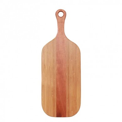 Hot Sale Acacia Wood Pizza Serving Board Wooden Kitchen Cheese Chopping Cutting Board with Handle