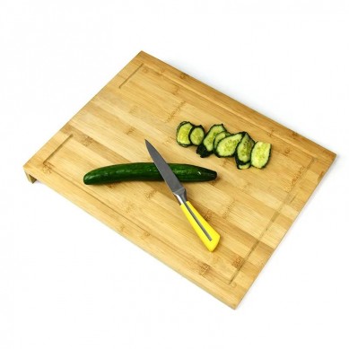 Extra Large Wooden Bamboo Cutting And Chopping Board with Raised Edges on Sides