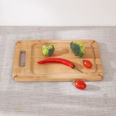 Wholesale Natural Bamboo Wood Safe Cutting Chopping Board