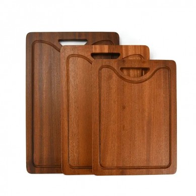 Bamboo Cutting Board with Juice Groove Kitchen Chopping Board for Meat Butcher Block Cheese and Vegetables