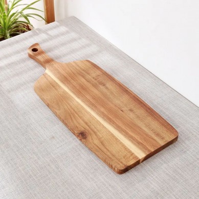 Premium Acacia Wood Kitchen Chopping Board with Handle
