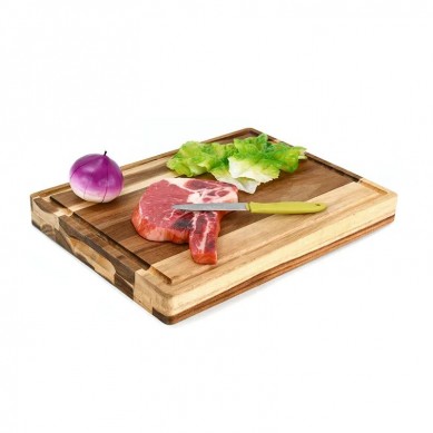 Premium Acacia Wood Large Reversible Cutting Board with Juice Groove & Cracker Holder Chopping Board Charcuterie Board