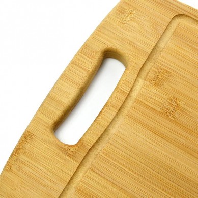 High Quality Large Organic Bamboo Kitchen Chopping Block Wood Cutting Chopping Board with Juice Groove