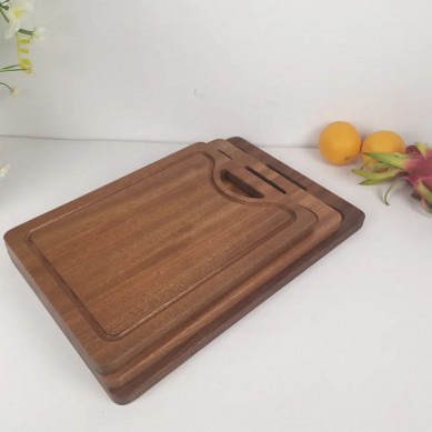 Set of 3 Pieces Different Size Solid Wood Chopping Board Walnut Cutting Boards