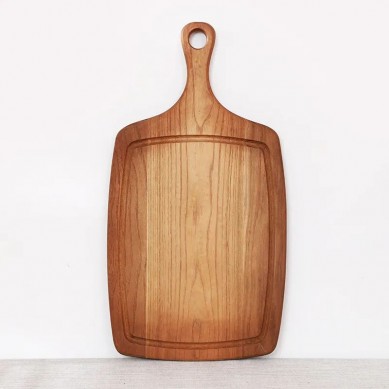 Acacia Wood Chopping Board Wooden Cutting Board Pizza Peel With Hanging Hole