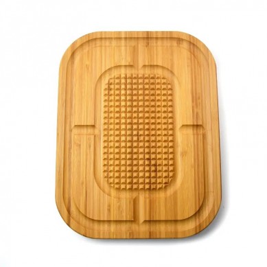Bamboo Vegetable Cutting Kitchen Thick Meat Chopping Board Large Meat Steak Carving Board Wood Meat Service Tray
