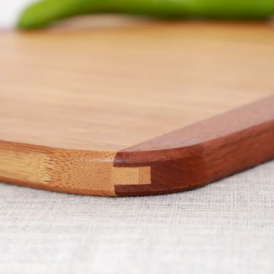 Factory Price Durable Kitchen Bamboo Wood Cutting Board Wooden Chopping Board Block with Handle for Gift