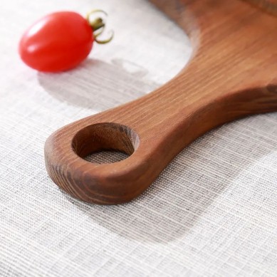 Acacia Wood Chopping Board Wooden Cutting Board Pizza Peel With Hanging Hole