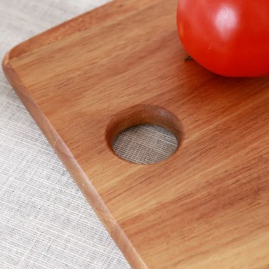 Good Quality Durable Rectangle Acacia Wood Cheese Cutting Board Wooden Pizza Serving Board for Christmas Gift