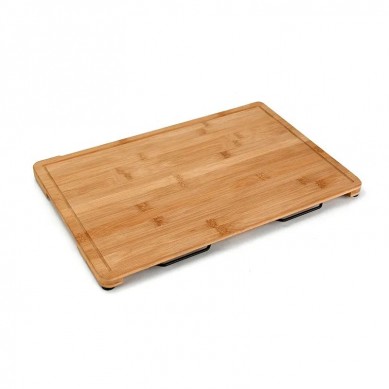 Bamboo Chopping Cutting Board with Tray MOSO Cutting Boards with 2 Drawers for Kitchen
