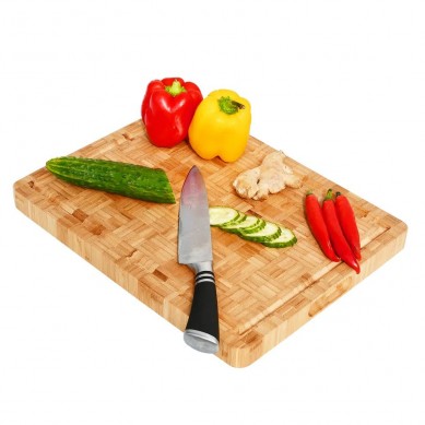 Bamboo Cutting Board Set Wooden for Kitchen Chopping Meat Vegetables Fruits With Juice Groove Handles