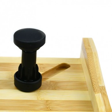 Dual-purpose Chopping Board Bamboo and Stovetop Cover Cutting Board with Adjustable Legs