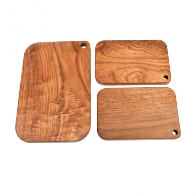 Mini Butcher Block Rubber Vegetable Fruit Walnut Acacia Wooden Bamboo Chopping Custom Wood Boat Cutting Board Set Tray