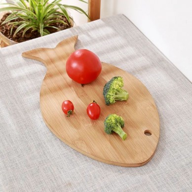 Special Animal Design High Quality Bamboo Fish Shape Cutting Board For Kitchen