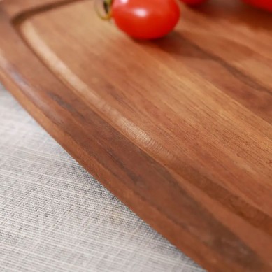 Acacia Wood Chopping Board Wooden Cutting Board Pizza Peel With Hanging Hole