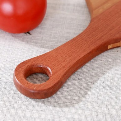 Hot Sale Acacia Wood Pizza Serving Board Wooden Kitchen Cheese Chopping Cutting Board with Handle