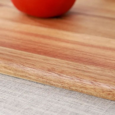 Good Quality Durable Acacia Wood Pizza Serving Board Wooden Cheese Chopping Cutting Board with Holes