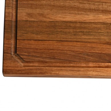 Over The Sink Thick Large Black Wooden Cutting Board Kitchen Acacia Wood 3 Built In Compartments