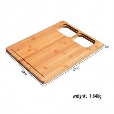 Wholesale Cutting Boards Over The Sink Cutting Board With Strainer Kitchen Cutting Board (3-Piece Set) – Juice Groove