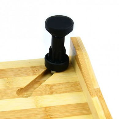 Dual-purpose Chopping Board Bamboo and Stovetop Cover Cutting Board with Adjustable Legs