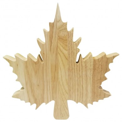 High Quality Maple Leaf Rubber Wood Cutting Board