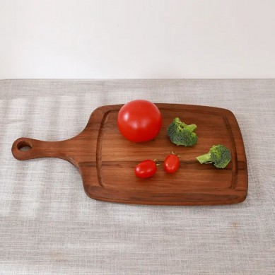 Acacia Wood Chopping Board Wooden Cutting Board Pizza Peel With Hanging Hole