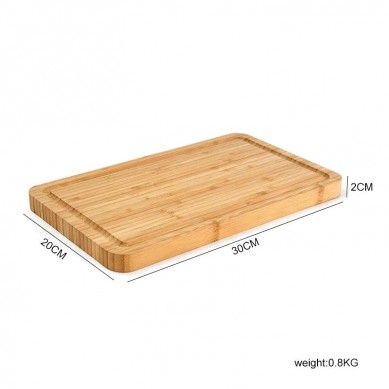 Large Organic Bamboo Kitchen Chopping Block Wood Cutting Chopping Board with Juice Groove