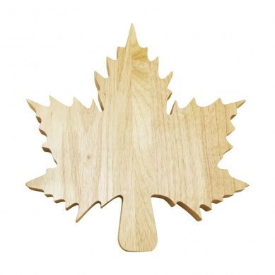 High Quality Maple Leaf Rubber Wood Cutting Board