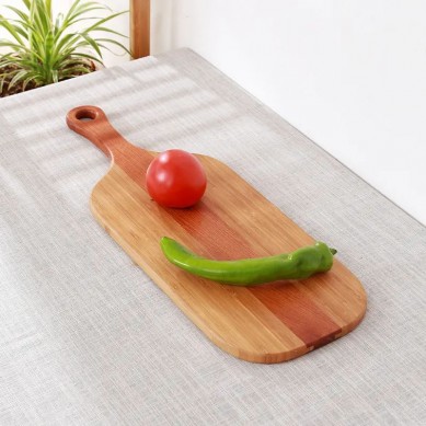 Hot Sale Acacia Wood Pizza Serving Board Wooden Kitchen Cheese Chopping Cutting Board with Handle