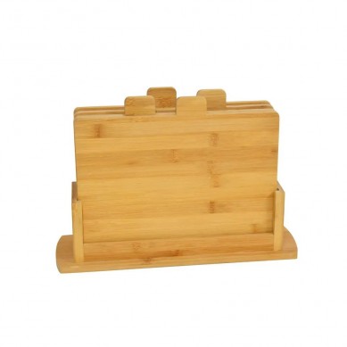 High Quality Kitchen Cookware 4 Pieces Bamboo Cutting Boards Set Wood Chopping Board for Christmas