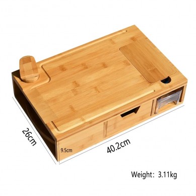 Chppping Board Wood Wooden Wine Rack Bamboo Chopping Board With Phone Holder Trays Graters Lid