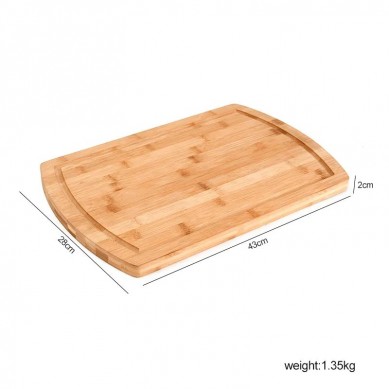 Kitchenware Extra Large Natural Organic Bamboo Cutting Board Totally Kitchen Bamboo Chopping Board Blocks with Juice Grooves