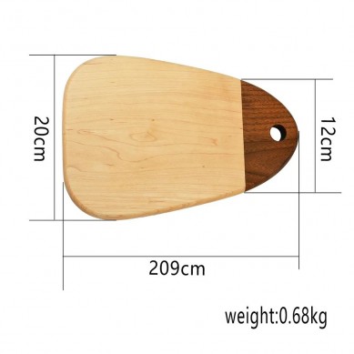 Miter 17″x13″x1.4″ Splicing Grain Acacia Cutting Boards Slate Reversible Round Multi-purpose Chopping