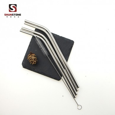 2019 trending amazon shopping stainless steel drinking straws  with Cleaning Brush