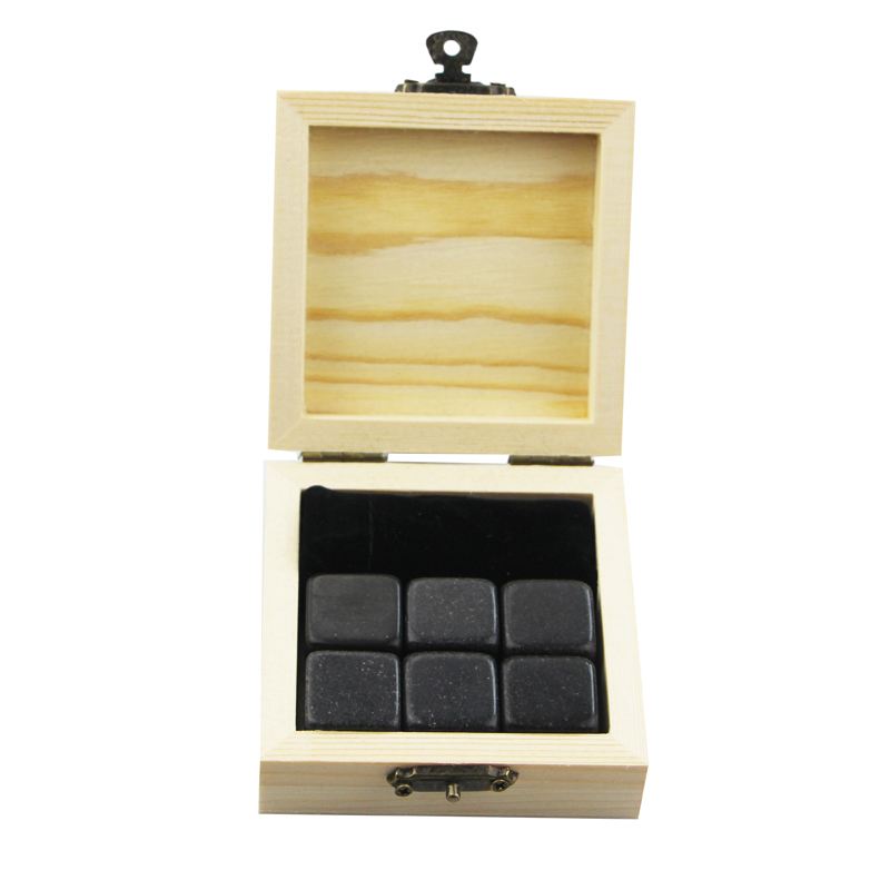 Best-Selling Wood Glass Gift Box - Hot selling and wholesale 6 pcs of polish popular chilling rock with velvet bag hot product – Shunstone