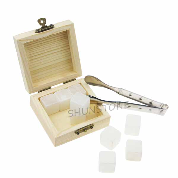 Discountable price Whiskey Gift Set - Amazon Hot Sell Wholesale Cheap 9 pcs of Pearl White Whiskey Stones for Bar Accessories – Shunstone