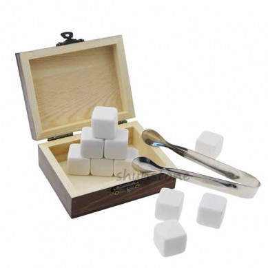 Factory directe verkoop 12 stuks van Whisky Stones herbruikbare Ice Cube Goedkoop en hoge hoeveelheid Whiskey Gift Set