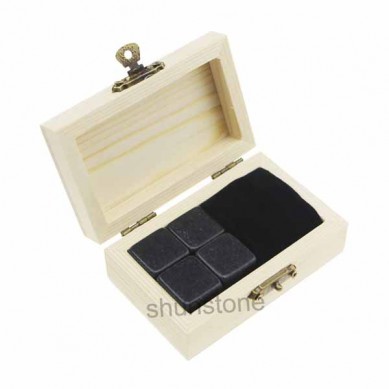 Promotional Gift Reusable Grey Ice stone high quantity Whiskey Stones Gift Set