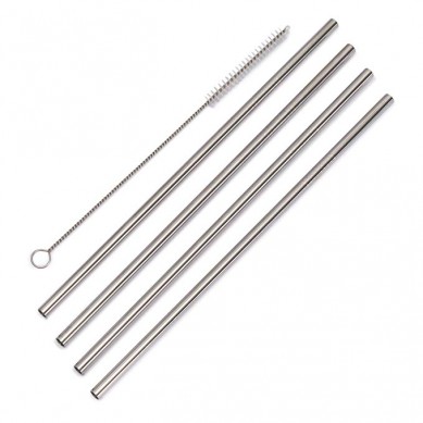 amazon top seller stainless steel straw wholesale with Eco Friendly and Stocked slivery cooler