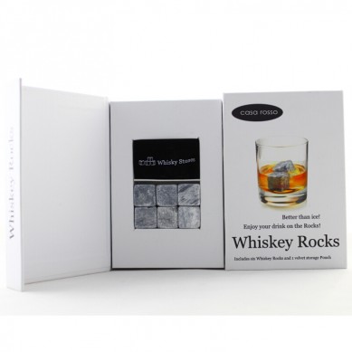 Populære uhyggelig stein satt 6 stk av Whisky Rocks Dice Whiskey Ice Cube Stone