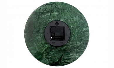 Marble clock from black marble as wall clock