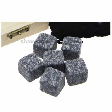 9 pezzi di rocce del whisky Promozione liquore e Wine Cooler Black Rocks Stones Chilling di ghiaccio del whisky pietre di granito Gift Set