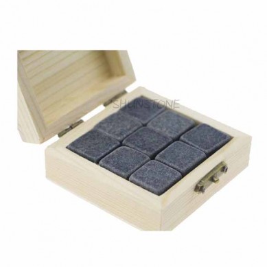 Engros 9 stk av Whisky Stones Gjenbruk Ice Cube billig Whisky Gift kit