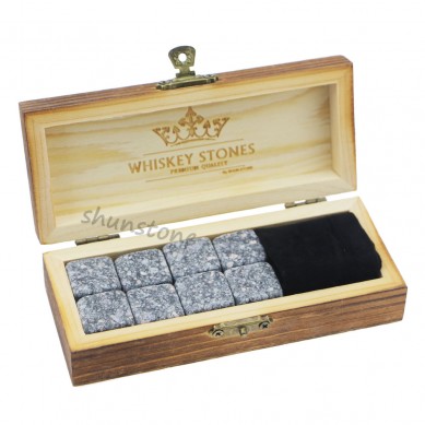 8 pcs of Granite Lovely Whisky Rock Whiskey Stone Whisky Ice Cubes Return Gift For Men