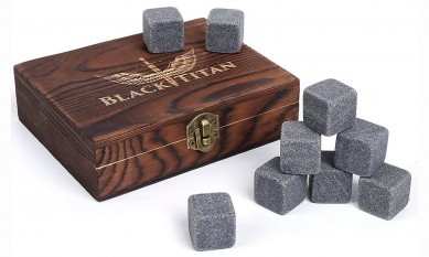 Luxury Whiskey Stones Gift Set Reusable Ice Cubes for Drinks