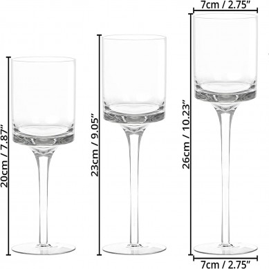 12Pcs Clear Votive Candle Holders, Tealight Candle Holder for Home Decor, Glass Tea Lights Candle Holder for Birthday Holiday Table