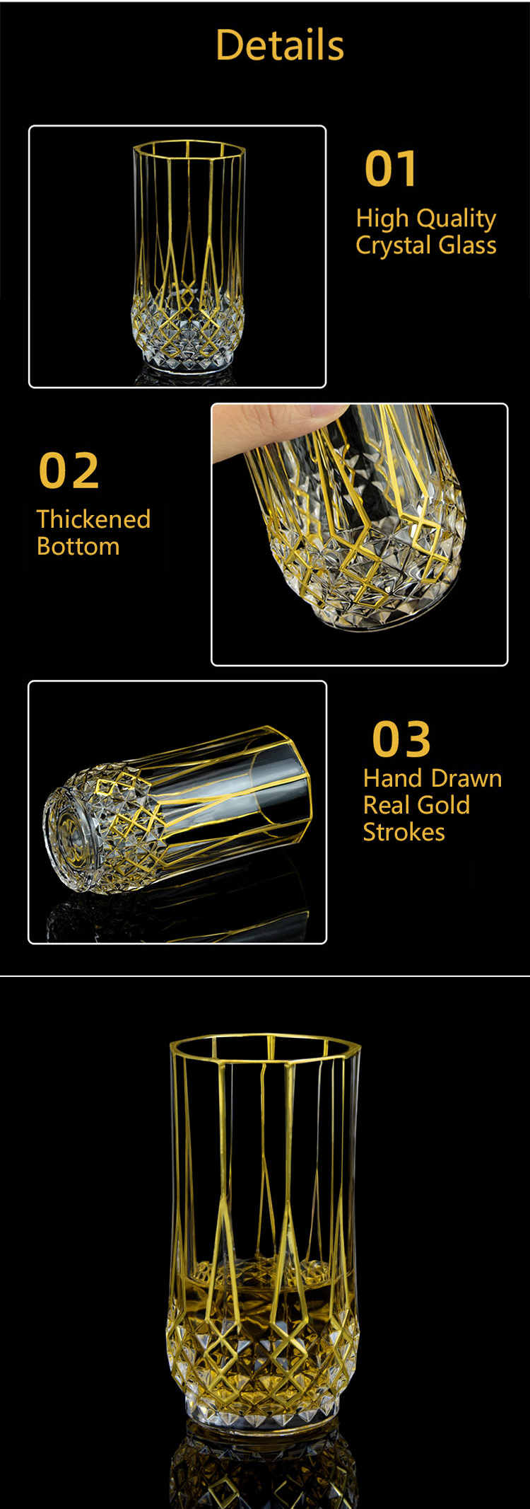 gold rim glassware7