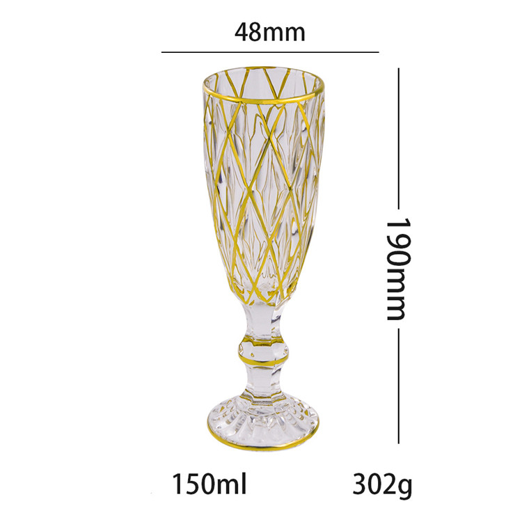 gold rim glassware8