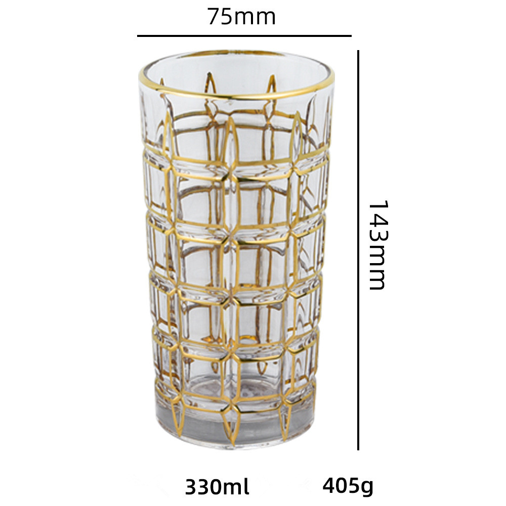 gold rim glassware9