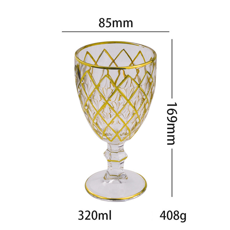 gold rim glassware9